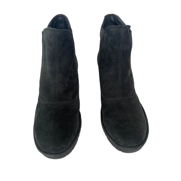 FLY London Leather Ankle Boots - Wote in Black EU 41 US 10 - Picture 4 of 16